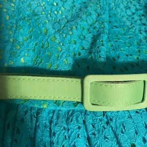 Bright Turquoise/Lime Green Dress